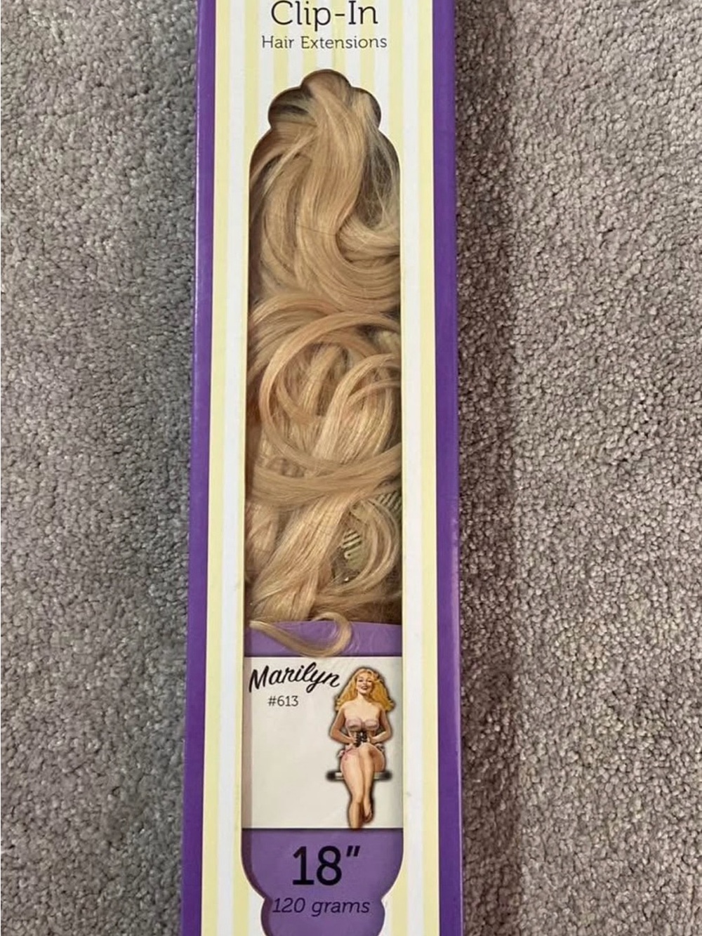 18" Clip-In Hair Extensions in Light Blonde (#613)
